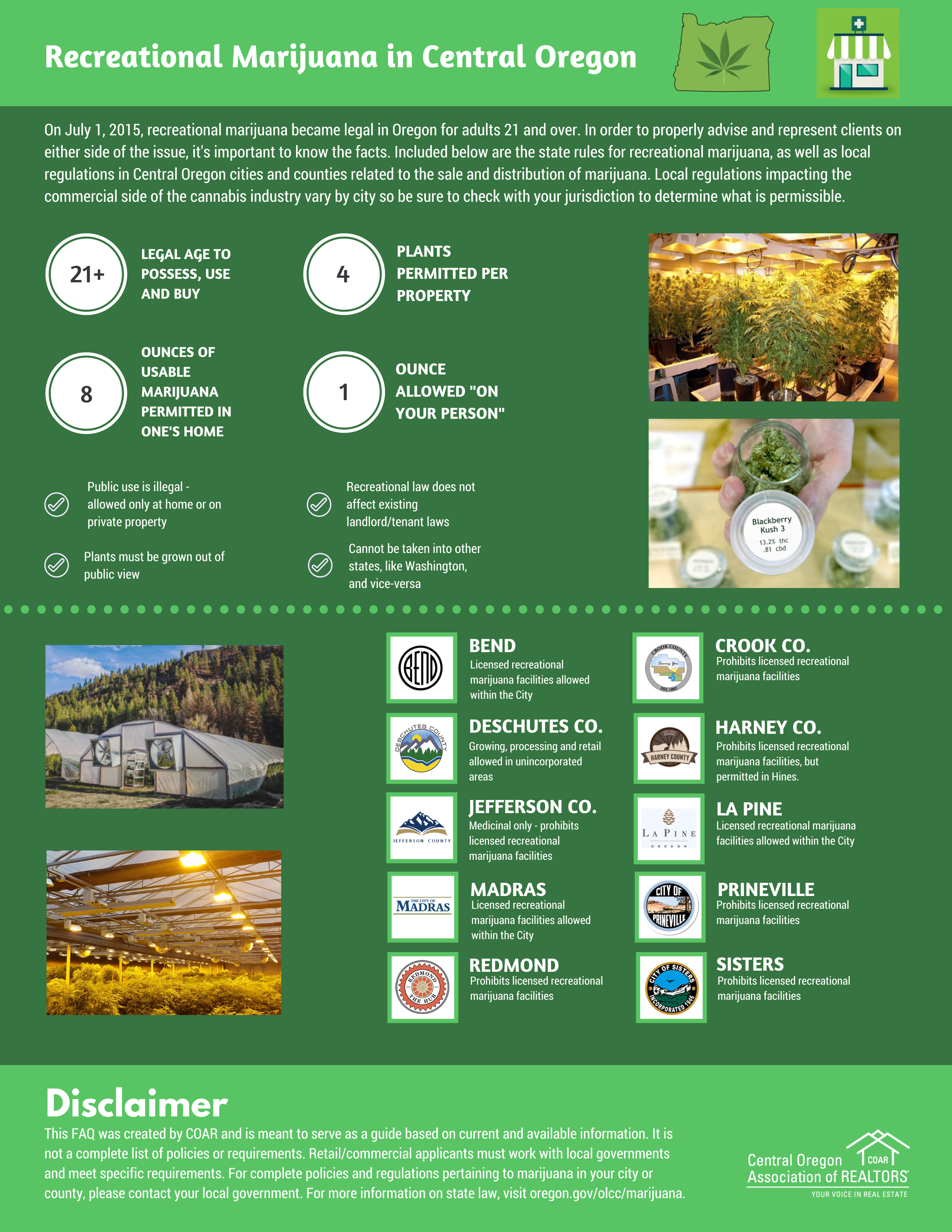 Recreational Marijuana in Central Oregon